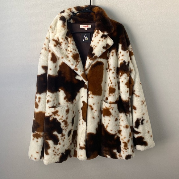 Dressed in LALA Jackets & Blazers - NWT Western Faux Fur Coat